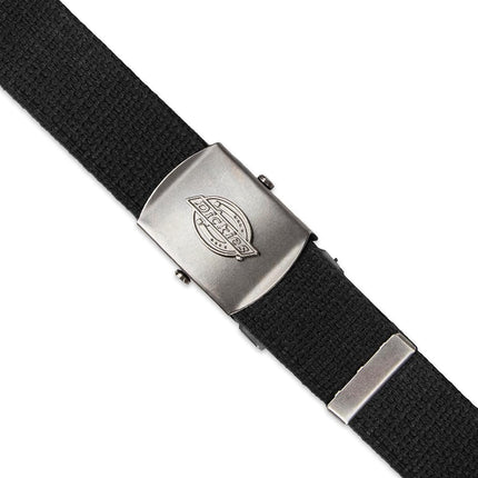 Dickies Men's Cotton Fabric Web Belt, Black, One Size - Cut to Fit