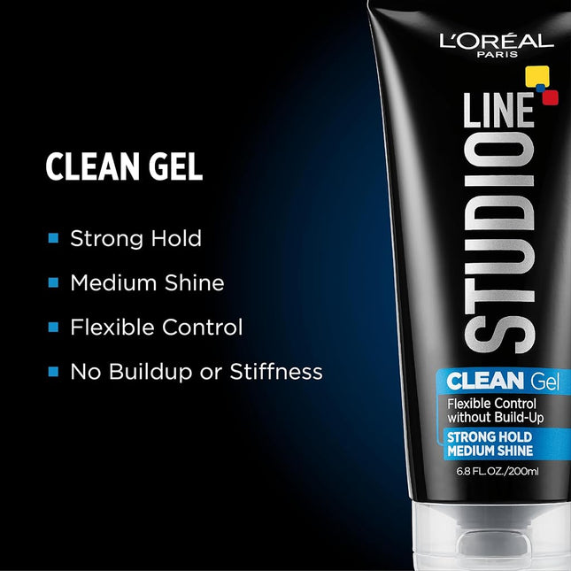 L'Oréal Paris Studio Line Clear Minded Clean Gel - Strong Hold, 6.8 fl. oz.