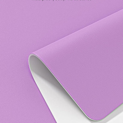 Niniubye Desk Pad, 35.5" x 17" PU Leather Non-Slip Desk Mat Large Mouse Pad for Desktop, Waterproof Laptop Desk Mat Writing Pad for Office, Home, Work, Gaming (Purple)