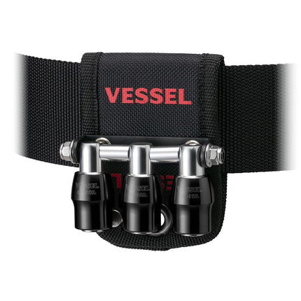 Vessel QB-10B3K Quick Catcher 3 Row Holder, Black