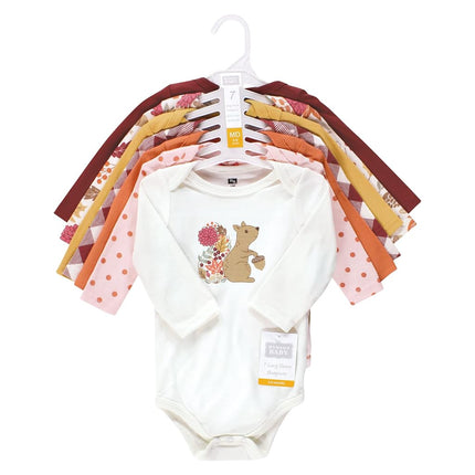 Hudson Baby mamelucos de manga larga de algodón para bebé, otoño, ardilla, 0-3 meses