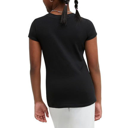 Hanes Girls Essential Tee 2-Pack, XL, Black