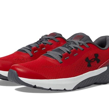 Under Armour Boys Ua Bps Surge 4 Ac Running Shoes, 600 Red Castlerock White, 11 Little Kid