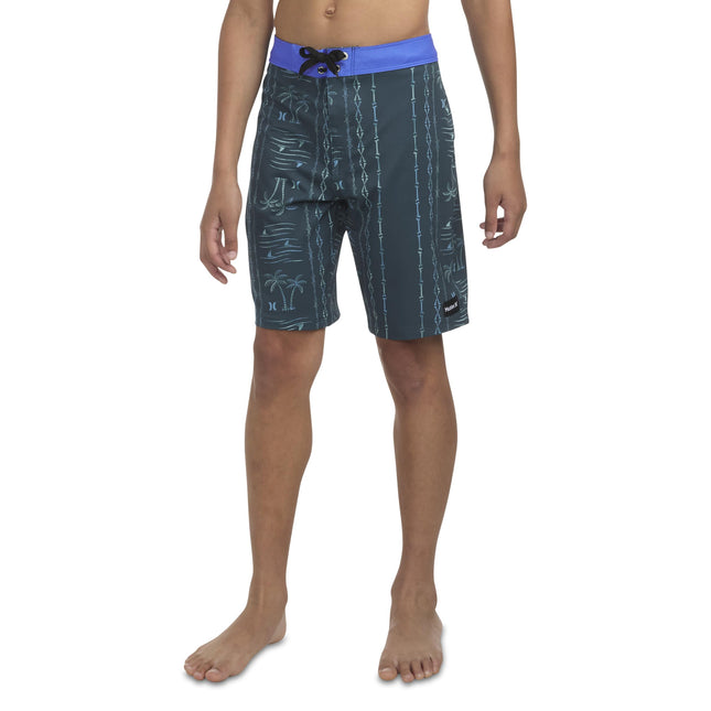 Bermudas Hurley para niños, verde azulado, 10