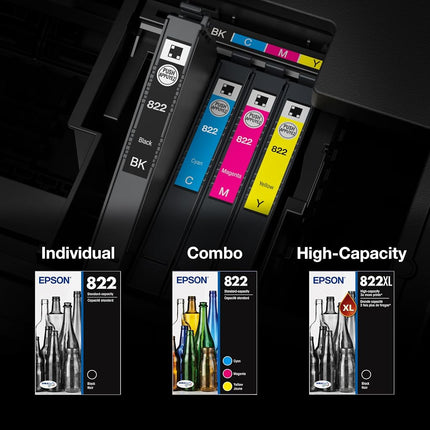 Epson 822 Genuine Standard Capacity Black Ink Cartridge T822120