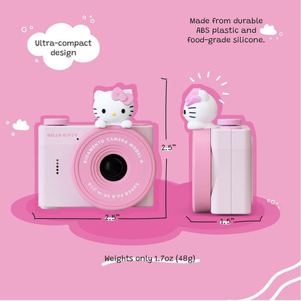 Hello Kitty Official Licensed Kids Digital Camera & Video Camcorder, Selfie Dual Lens, 16GB SD Card, Birthday Girls Ages 3+ (Model A) by kiimento