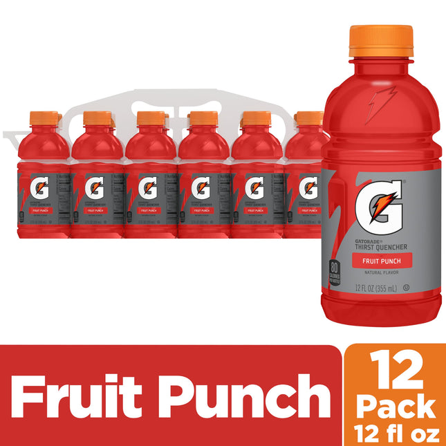 Gatorade Fruit Punch, 355 ml (paquete de 12)