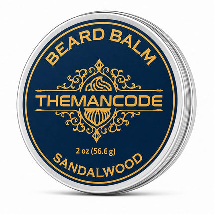 THEMANCODE Sandalwood Beard Balm for Men, Beard Ca