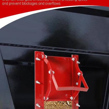 Sliding Grain Gate-9"x9", Heavy Duty Steel Grain Bin Slide Gate is Suitable for Grain Silos, Feed Bins, Truck Bin Unloading, Red Grain Feed Bin Slide Door