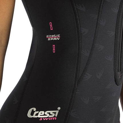 Cressi Women's Termico sporting goods, Black/Logo Pink, L UK
