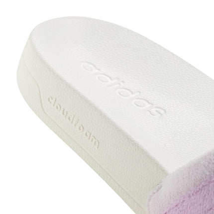 adidas Unisex ADILETTE NOSHOWER SLIDES, core white/bliss lilac/almost pink, 4 UK