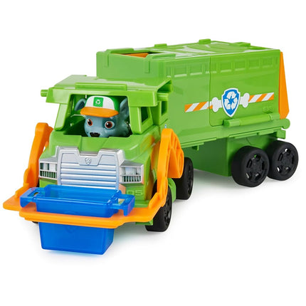 Paw Patrol Transformable Rocky Car - Big Truck with 1 Rocky Figure and 1 Mini Rescue Car - 6065318 - Toys for Children 3 Years+