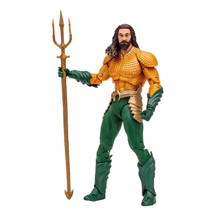 McFarlane Toys DC Multiverse Aquaman 7-Inch Action Figure - Incredibly Detailed King of Atlantis with Ultra Articulation, Trident, Extra Hands, and Collectible Art Card