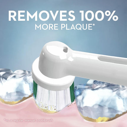 Oral-B Electric Toothbrush Replacement Brush Heads, Precision Clean, White, 1 Count + 1 Daily Clean White