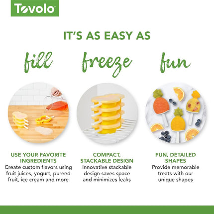 Tovolo Stackable Pop Moulds Set 4 - Pineapple