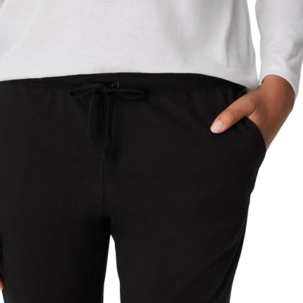 Hanes Women's Originals Joggers, 100% Cotton Jersey Sweatpants, 29" Inseam, Black, XS