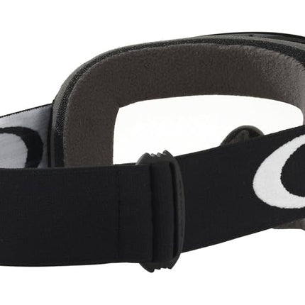 Oakley Jet-Black-Clear O Frame Mx Goggle (One Size, Black)