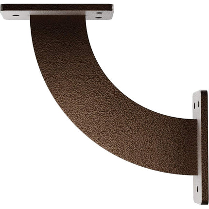 Ekena Millwork BKTM02X07X07BRHDB 2 inch W x 7 inch D x 7 inch H Bradford Steel Bracket, Hammered Dark Bronze
