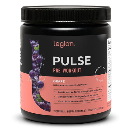 Legion Pulse Pre Workout Supplement - All Natural 