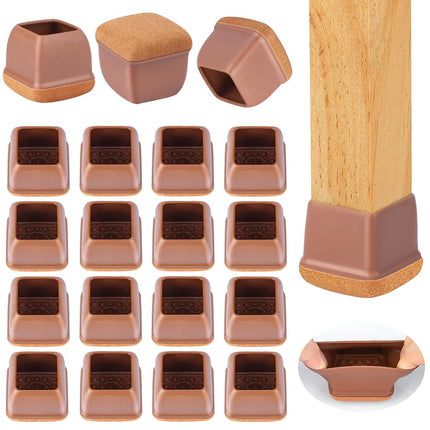 24 Pcs Extra Large Square Chair Leg Floor Protecto