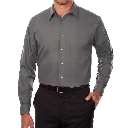 Van Heusen Men's Big Dress Shirt Tall Fit Poplin, 