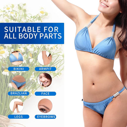 2.5 lb/1100g Wax Beads, Hard Wax Kit with 2 Wax Treatment Oils, Hard Wax Beads for Legs Underarm Face Bikini, and Brazilian Hair Remover, Women and Men Hair Removal Wax Beans Include 50 Waxing Sticks