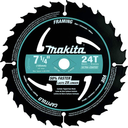 Makita A-94530-10 7-1/4" 24T Ultra-Coated Framing Blade, 10-Pack