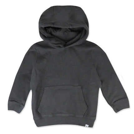 HonestBaby Sweat à capuche confortable avec poches 100 % coton biologique pour tout-petrants, bébés garçons, sweat à capuche noir perlé, 2T