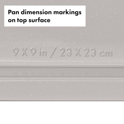 OXO Good Grips Non-Stick Pro Ceramic Coated Metal Bakeware 23cm Square Cake Pan, Storm Blue