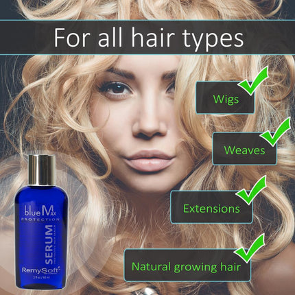 Soin protecteur RemySoft blueMax 60 ml Sans danger pour les extensions, les tissages et les perruques