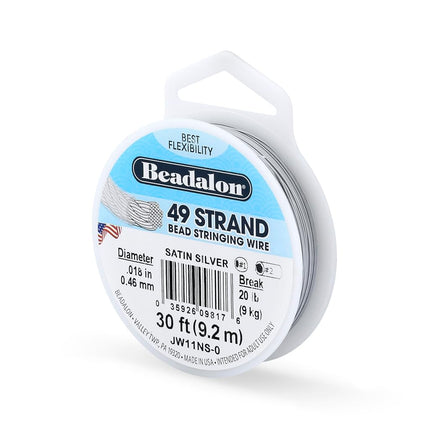 Beadalon 0.46 mm Diameter 9.2 m Reel 49 Strand Wir