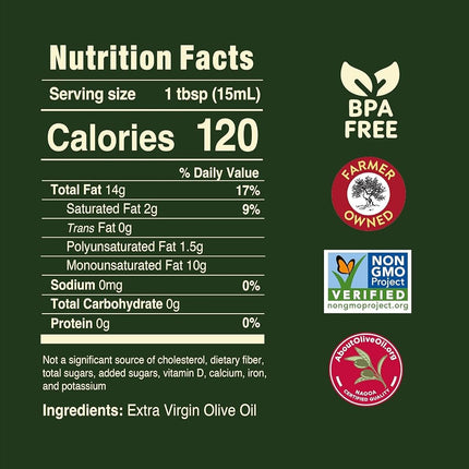 Huile d'olive Pompeian - Vierge extra importée, bouteille en plastique de 946 ml