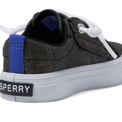 Sperry Kids Girls Crest Vibe Jr Sneaker, Black, 8.5 M US