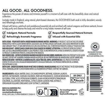 Baylis & Harding Goodness Natural Bath Soak 500ml 3 pack