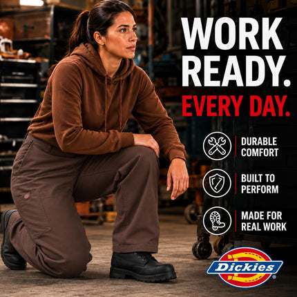 Dickies Women's Double Knee Work Pant, Brown, 29