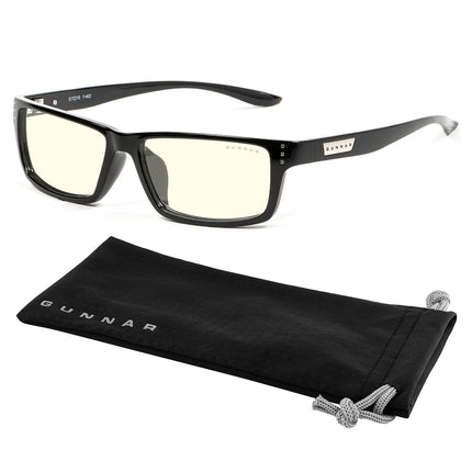 GUNNAR - Premium Gaming and Computer Glasses - Blocks 65% Blue Light - Riot, Espresso, Amber Tint
