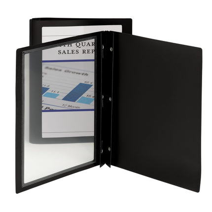 Smead Frame View Poly Report Cover, Three Double T
