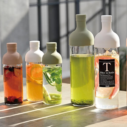 Hario FIB-75-SG Filter-In Bottle, Practical Capacity: 25.4 fl oz (750 ml), Smoky Green, Made in Japan