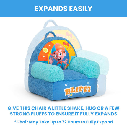 Delta Children - Blippi Cozee Buddy Kids Chair, Blue