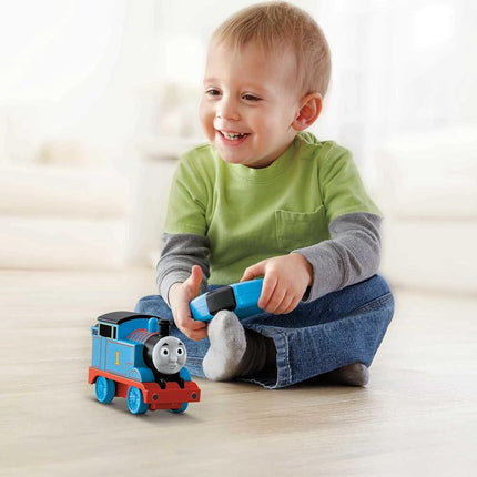 Thomas & Friends Fisher-Price My First Thomas & Friends R/C Thomas, battery-powered remote-controlled train engine with character phrases for toddlers, GPV86