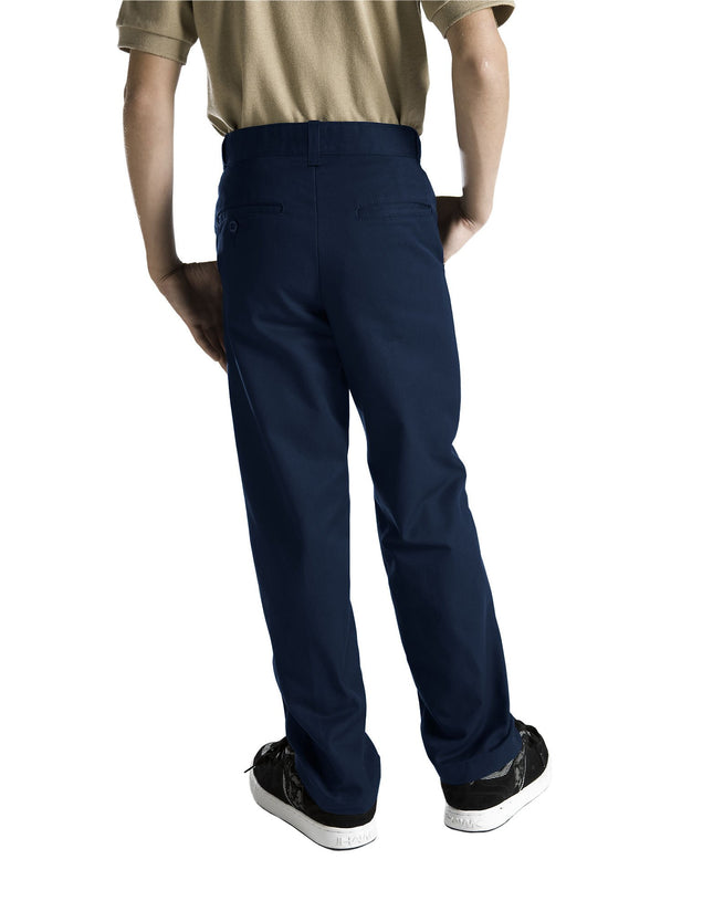 Dickies Kids Little Boy's Flexwaist Flat Front Pant, Black, 5
