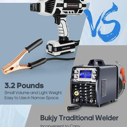 Máquina de soldar portátil, máquina de soldar portátil de 110 V con inversor IGBT, ajuste de corriente variable de 6, salida de soldadura de 20-120 amperios, pistola de soldadura por arco portátil para varillas de soldadura de 1/16"-1/8"