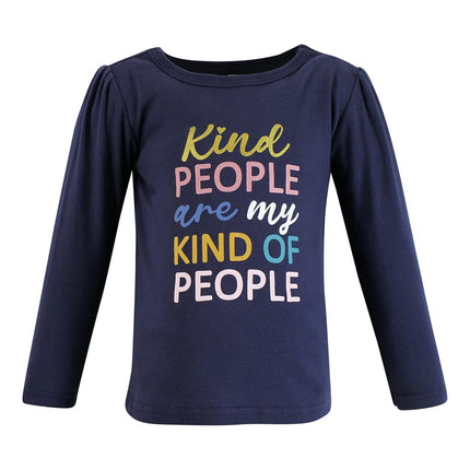 T-shirts à manches longues pour bébé Hudson Baby, modèle Girls World, taille 2T
