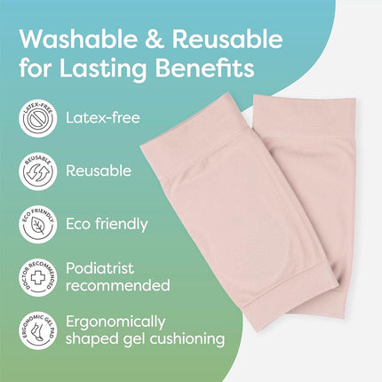 ZenToes Achilles Tendon Heel Protector Compression Padded Sleeve Socks for Bursitis, tendonitis, Tenderness - 1 Pair