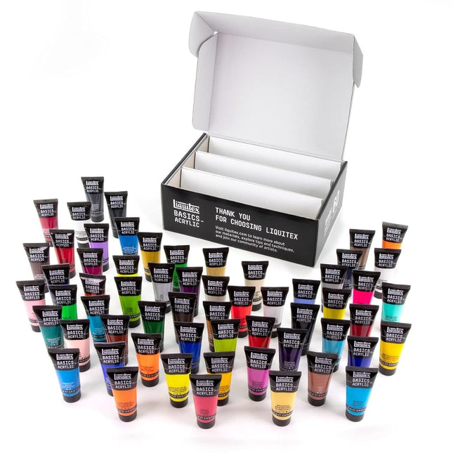 Liquitex BASICS 60 Tube Acrylic Paint Set, 22ml (0.74oz) – Amazon Exclusive