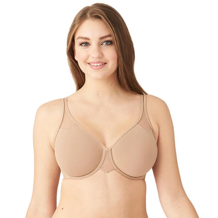 Wacoal Women's PLUME Plain Seamless Everyday Bra, Beige (Moka), 34DD (Manufacturer Size: 90E)