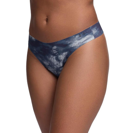 Under Armour Women's 3-pack Pure Stretch No Show Thong Underwear, All-day Comfort & Ultra-soft Fit, Canyon Pink, S
