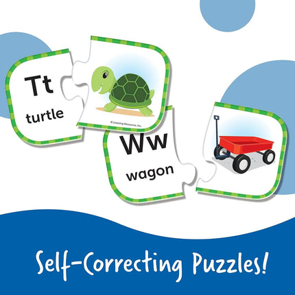 Learning Resources ABC Puzzle Cards, Preschool Readiness, Self Correcting Puzzles, Ages 3+