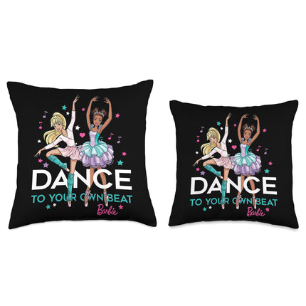 Barbie Dance to Your Own Beat Throw Pillow, 16x16, Multicolor