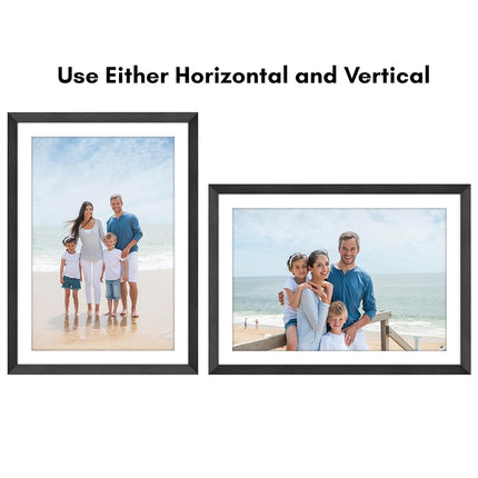 Americanflat 24x34 Poster Frame - Matted to 20x30 - Engineered Wood - Black